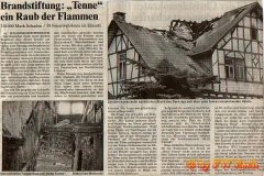 03.06.1996 - Brandstiftung Ausflugslokal Tenne
